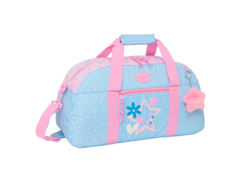 Спортна Чанта BlackFit8 Smile Розов Светло син 50 x 26 x 20 cm