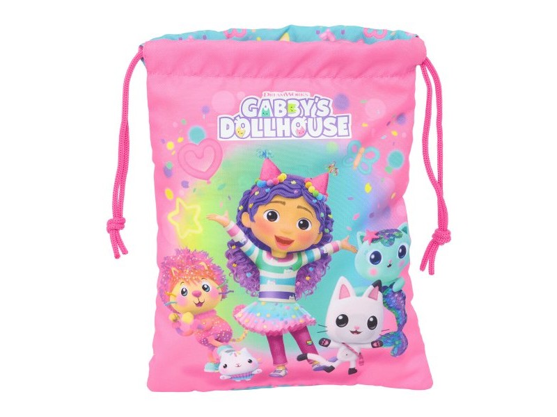 Снек Чантичка Gabby's Dollhouse Confetti Розов цвят тюркоаз