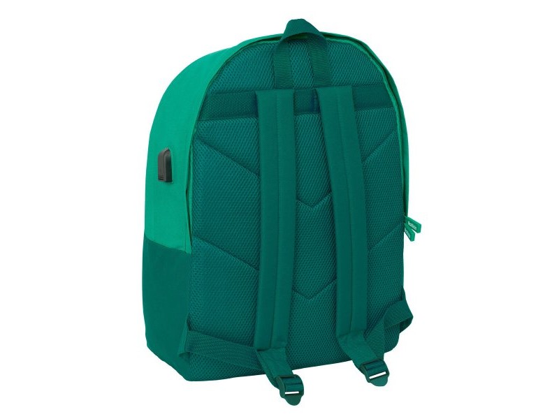 Раница за Лаптоп и Таблет с Изход за USB Real Betis Balompié Зелен