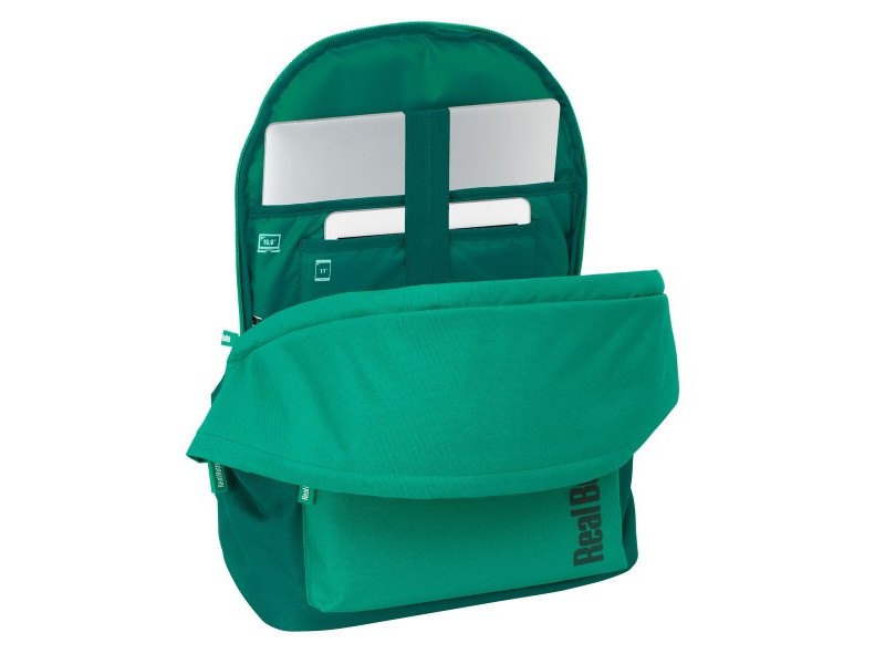 Раница за Лаптоп и Таблет с Изход за USB Real Betis Balompié Зелен