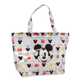 Чанта за пазаруване Mickey Mouse Clubhouse Beach Многоцветен Прозрачен 54 x 35 x 17 cm