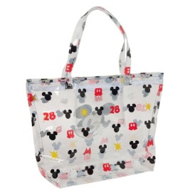 Чанта за пазаруване Mickey Mouse Clubhouse Beach Многоцветен Прозрачен 54 x 35 x 17 cm
