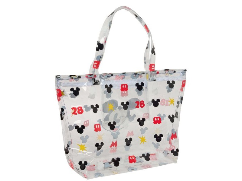 Чанта за пазаруване Mickey Mouse Clubhouse Beach Многоцветен Прозрачен 54 x 35 x 17 cm