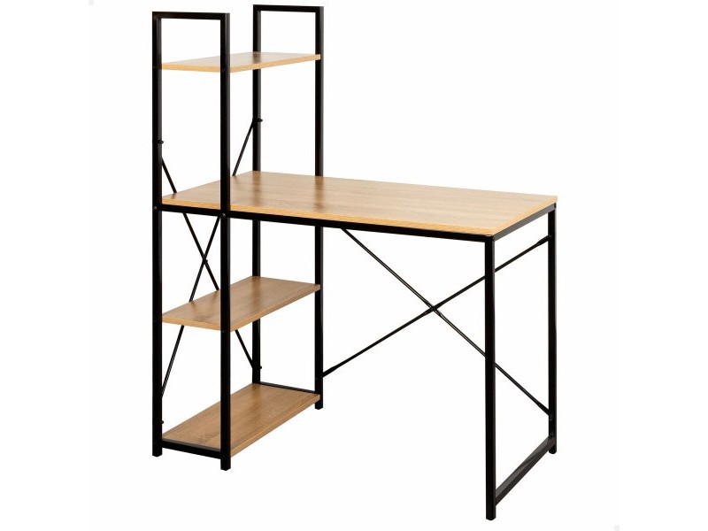 Бюро с рафт Max Home Стомана меламин ПДЧ 120 x 12 x 64 cm