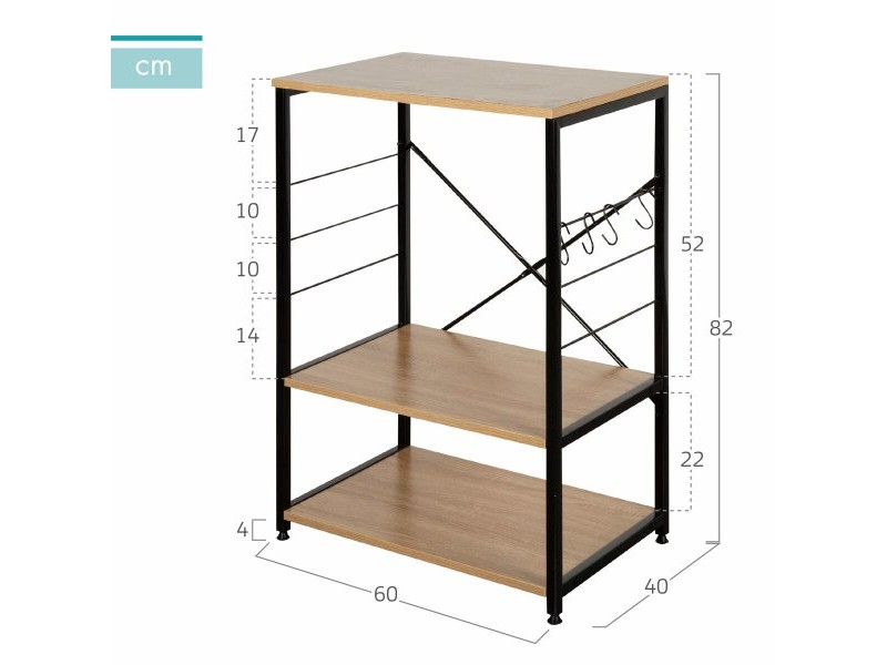 Лавица Max Home Стомана меламин ПДЧ
