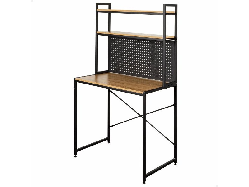 Бюро с рафтове Max Home Стомана меламин ПДЧ 84 x 148 x 50 cm Бюро с рафтове Max Home Стомана меламин ПДЧ 84 x 148 x 50 cm