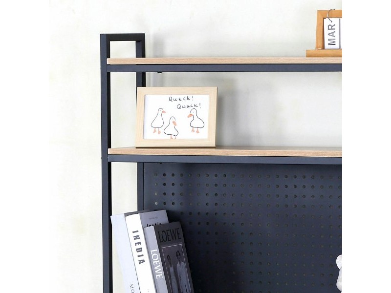 Бюро с рафтове Max Home Стомана меламин ПДЧ 84 x 148 x 50 cm Бюро с рафтове Max Home Стомана меламин ПДЧ 84 x 148 x 50 cm