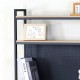 Бюро с рафтове Max Home Стомана меламин ПДЧ 84 x 148 x 50 cm Бюро с рафтове Max Home Стомана меламин ПДЧ 84 x 148 x 50 cm