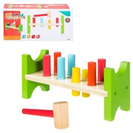 Дървена Игра Woomax Пейка Чук (10 pcs)