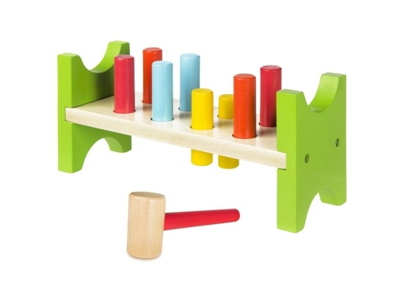Дървена Игра Woomax Пейка Чук (10 pcs)