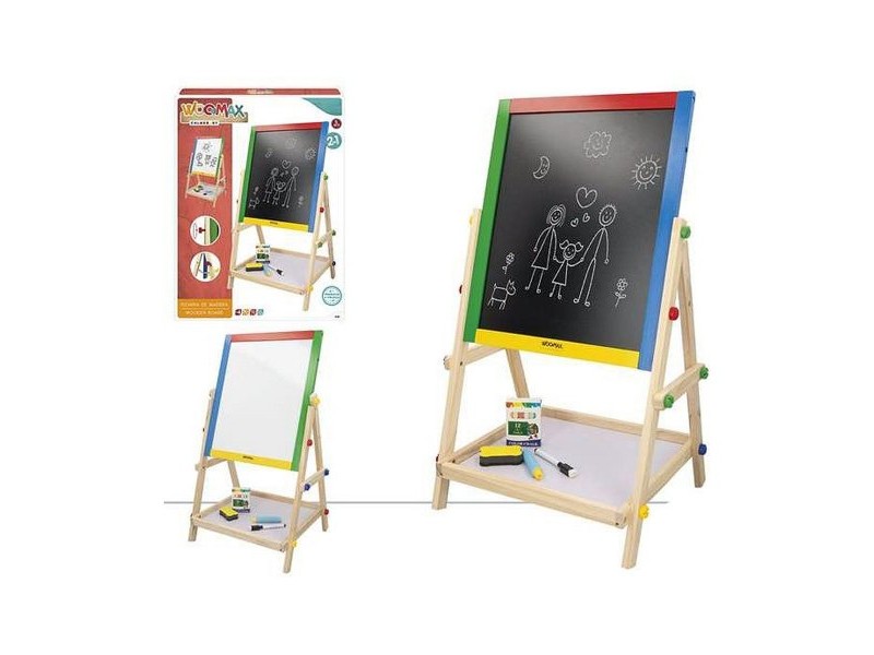 Двустранна Шистова Дъска Colorbaby Аксесоари 65 x 38 cm
