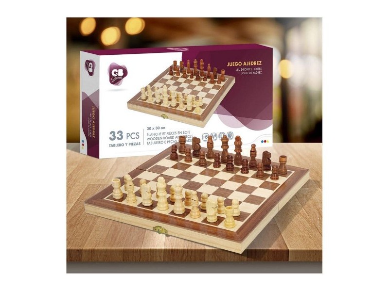 Шах CB Games Дървен 33 Части