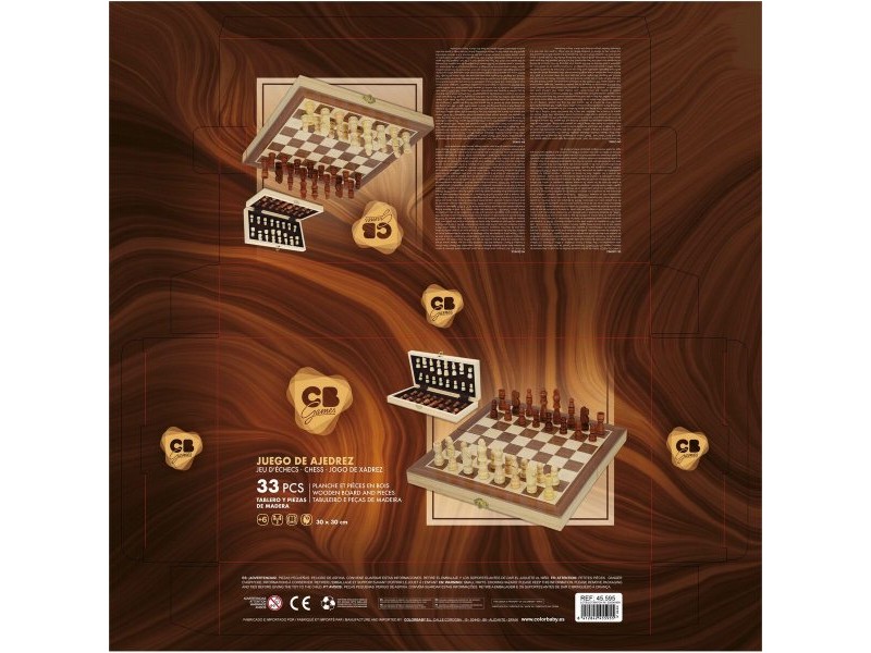 Шах CB Games Дървен 33 Части