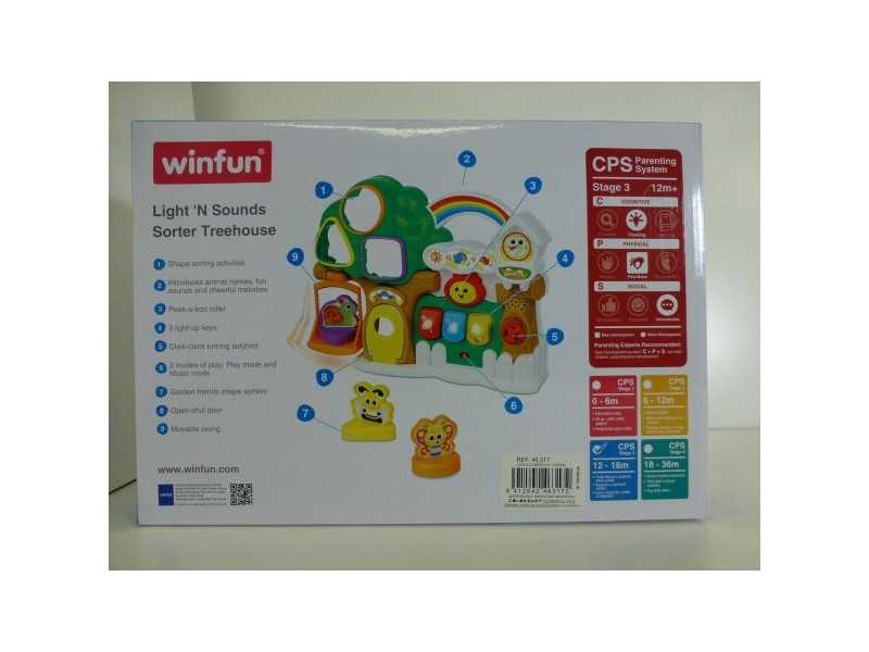 Интерактивна Играчка WinFun Sorter Treehouse Winfun 32 x 24,5 x 7 cm