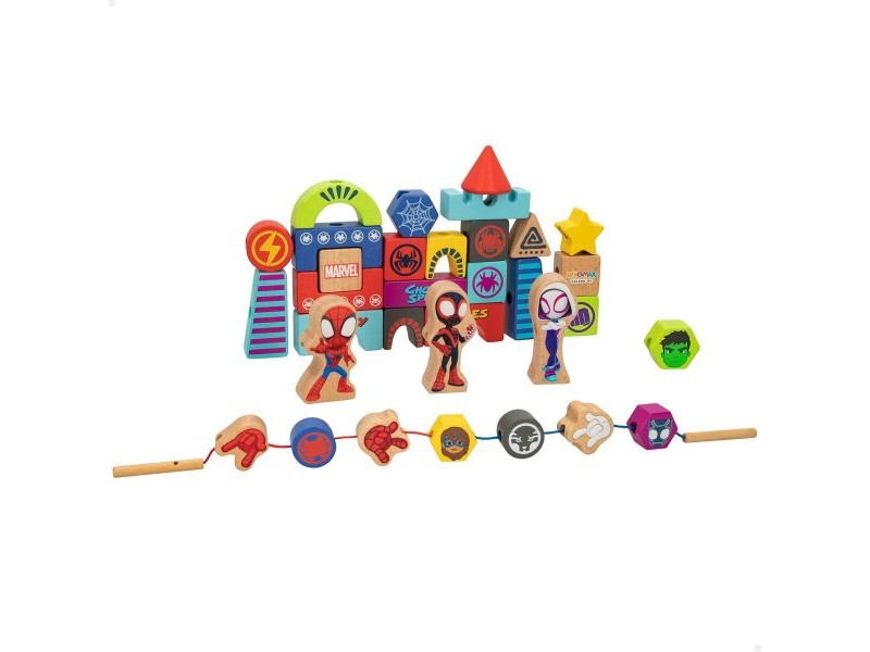 Playset Spidey Amazing Friends & Friends Дървен 35 Части