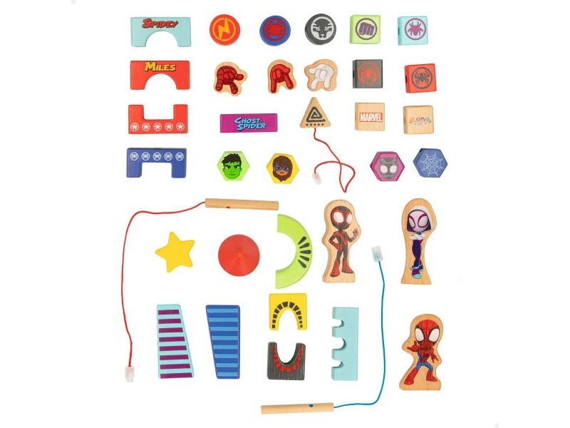 Playset Spidey Amazing Friends & Friends Дървен 35 Части