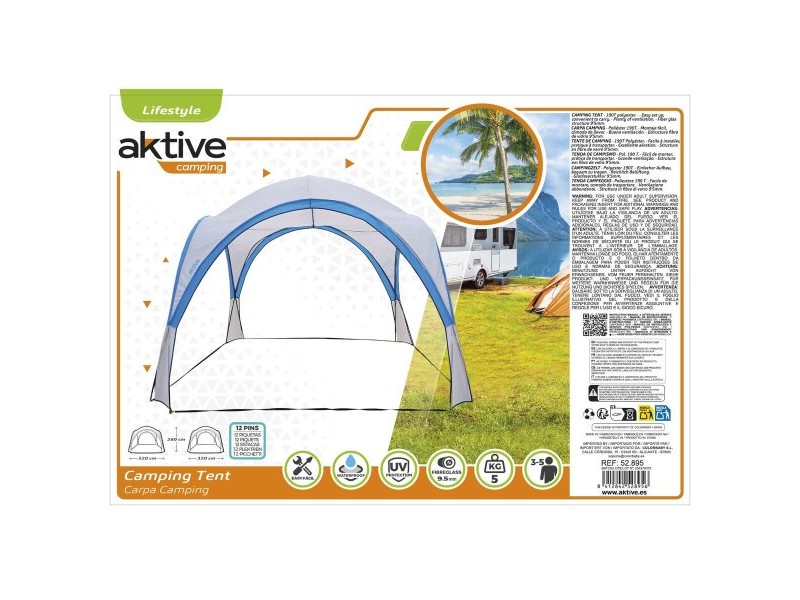 Палатка за плаж Aktive На къмпинг 320 x 260 x 320 cm