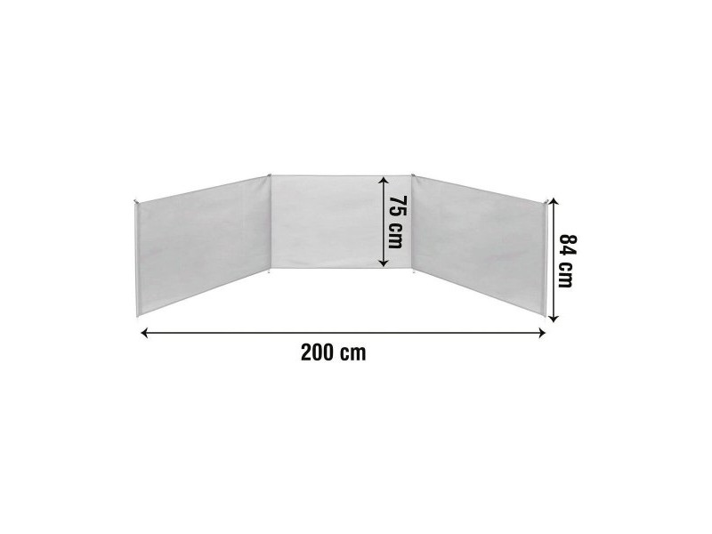 Beach Windscreen Aktive 200 x 75 x 84 cm Син