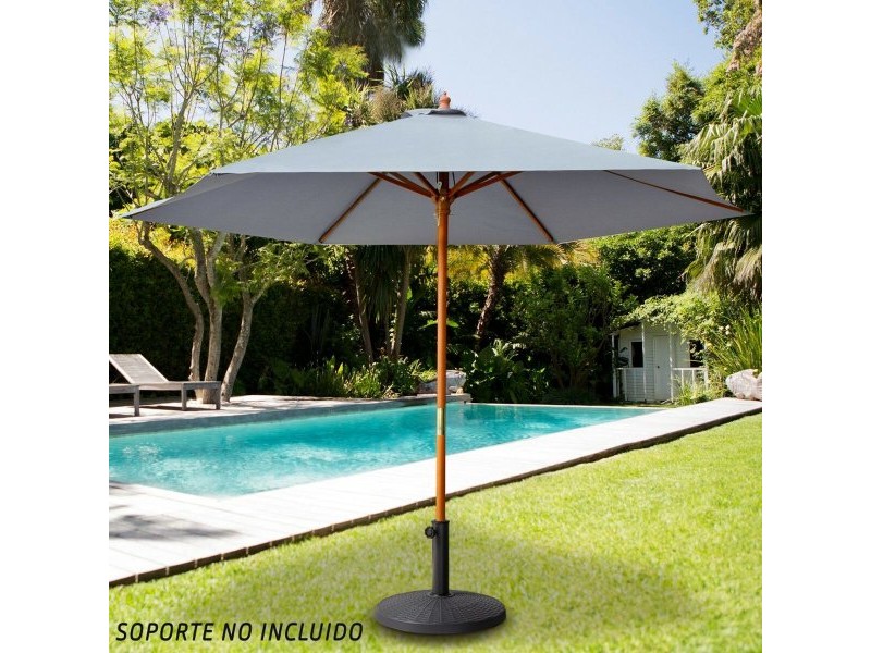 Чадър Aktive Сив Ø 300 cm 300 x 240 x 300 cm