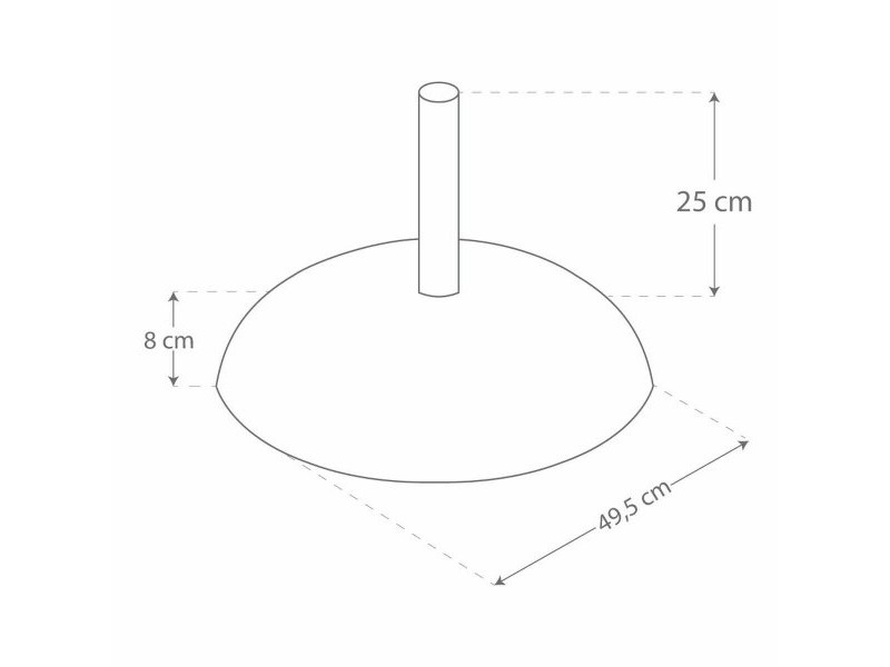 Base pour parapluie Aktive Черен 25 kg