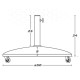 Base pour parapluie Aktive 50 x 34 x 50 cm Цимент Стомана Base pour parapluie Aktive 50 x 34 x 50 cm Цимент Стомана