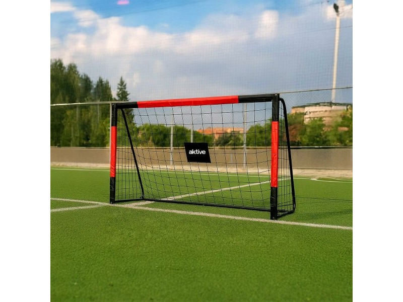 Футболна Врата Aktive 180 X 12 X 60 CM Черен Червен