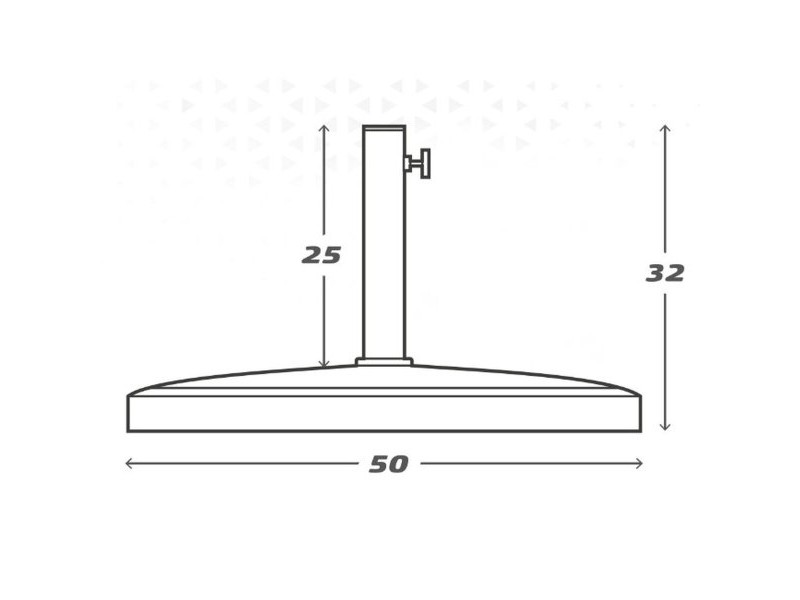 Base pour parapluie Aktive 50 x 32 x 31,5 cm Черен Пластмаса