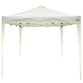 Беседка Aktive 300 x 250 x 300 cm Плат Стомана Бял
