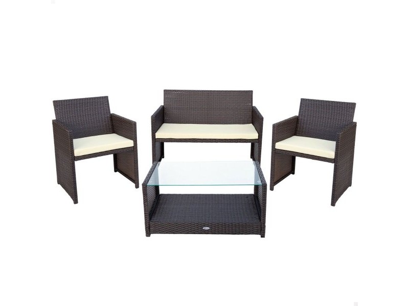 Градински мебели Aktive Черен