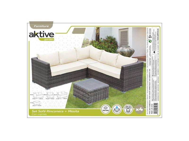 Градински мебели Aktive (4 Части)