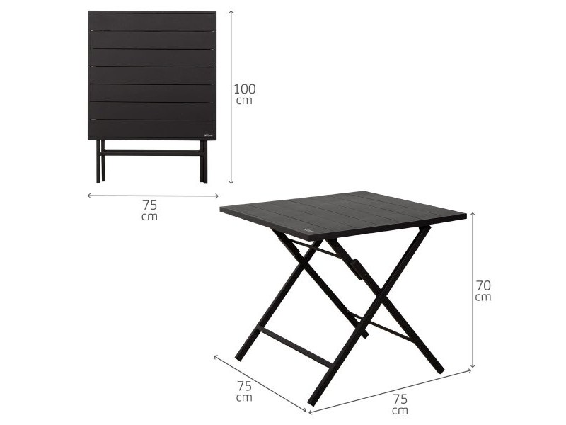 Комплект от маса с 2 стола Aktive 75 x 70 x 75 cm (3 Части)