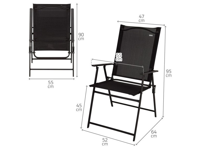 Комплект от маса с 2 стола Aktive 75 x 70 x 75 cm (3 Части)