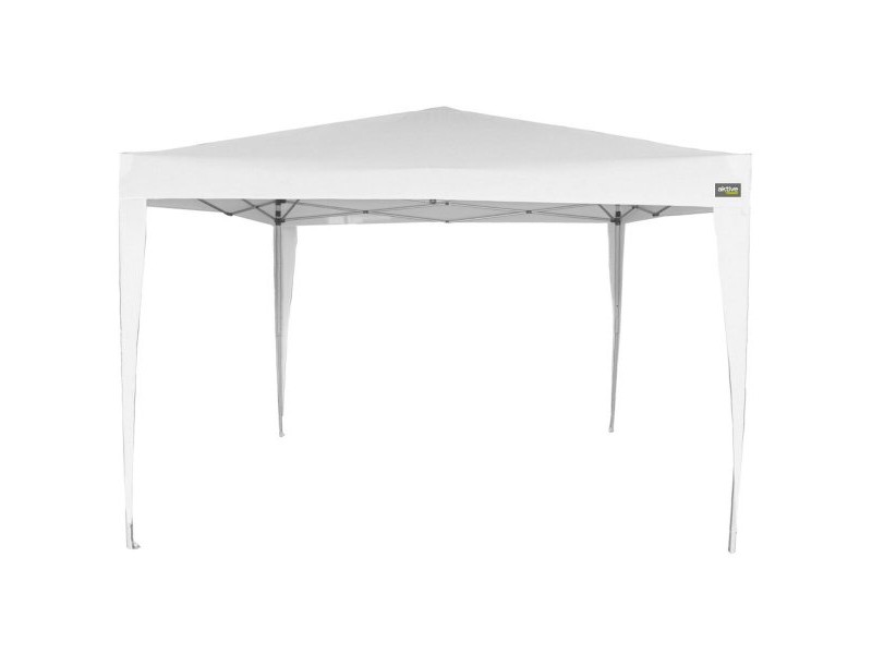 Беседка Aktive 300 x 250 x 300 cm Стомана Бял Пластмаса