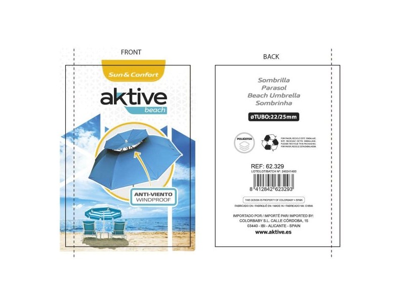 Чадър Aktive 200 x 206 x 200 cm