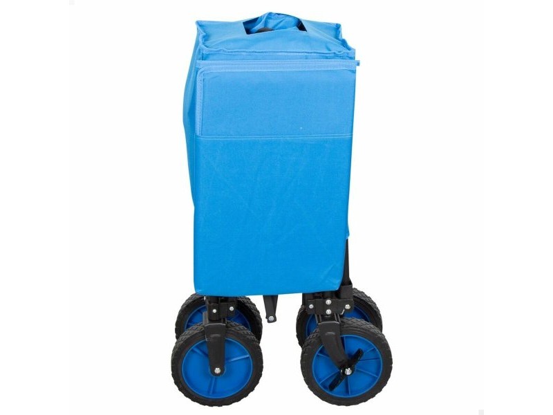 Универсален Автомобил Aktive Син Черен полиестер PVC Стомана 88 x 108 x 47 cm Сгъваем Плаж