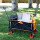 Универсален Автомобил Aktive Оранжев полиестер PVC Стомана 86 x 108 x 44 cm Сгъваем Плаж