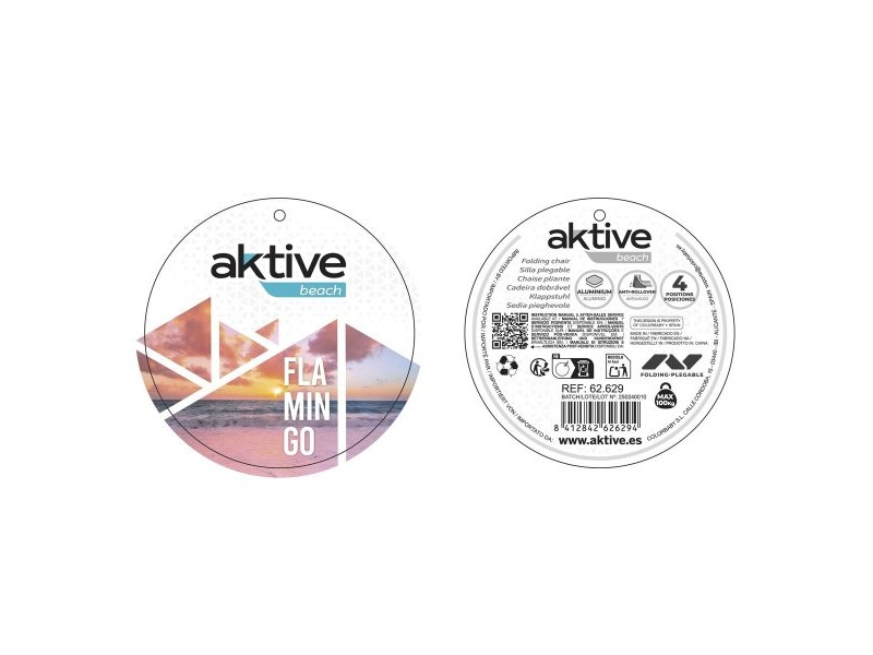 подплатен къмпинг стол Aktive 51 x 45 x 76 cm