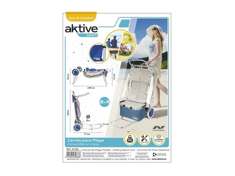 подплатен къмпинг стол Aktive