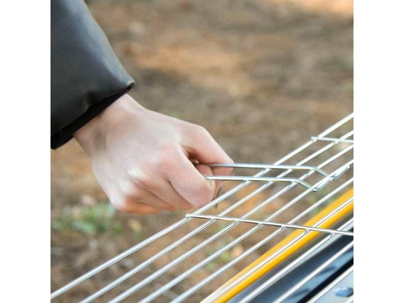 Портативно барбекю Aktive Стомана 89 x 33 x 33 cm Жълт