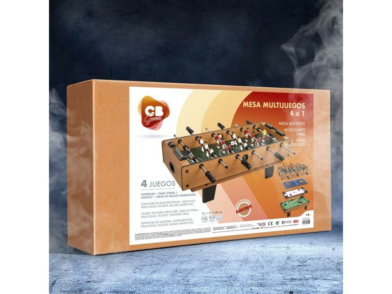 Маса за Много Игри CB Games 81 x 27 x 43 cm 4 в 1