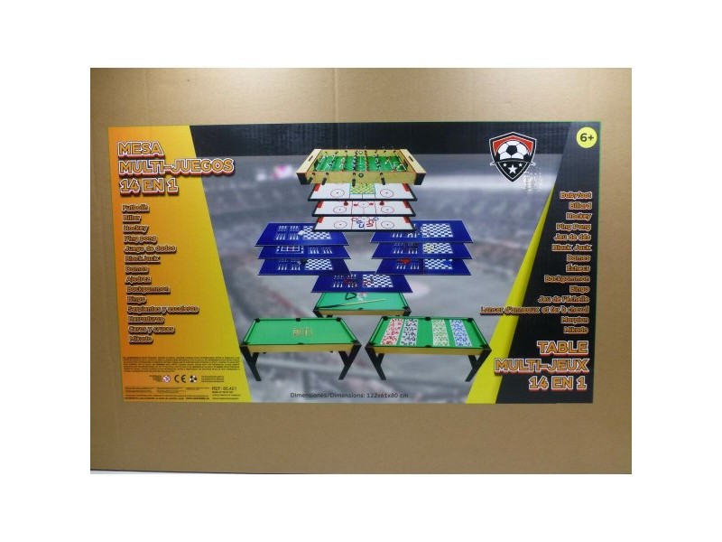 Маса за Много Игри Colorbaby 122 x 80 x 61 cm 14 в 1