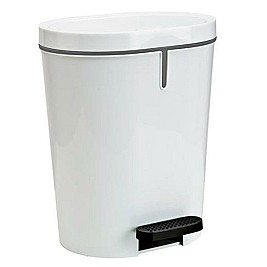 Кошче с педал Denox Бял Квадратен 25 L