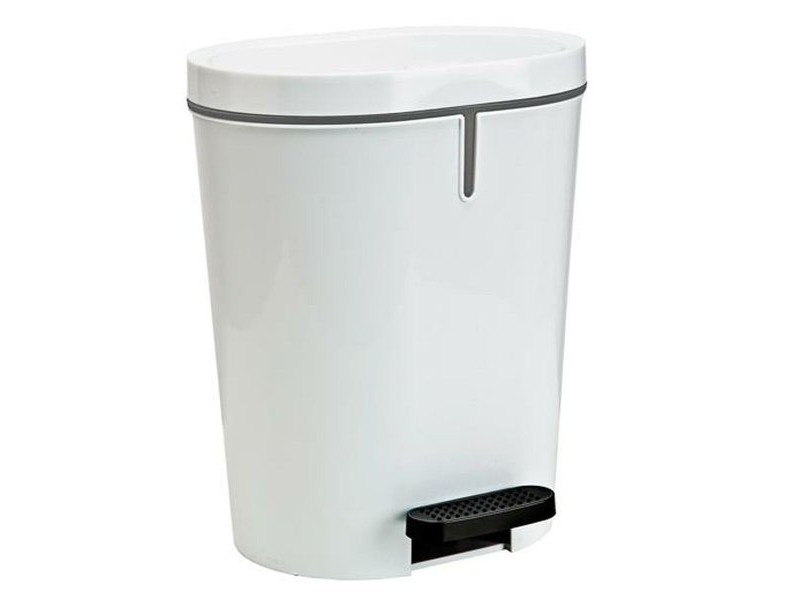 Кошче с педал Denox Бял Квадратен 25 L
