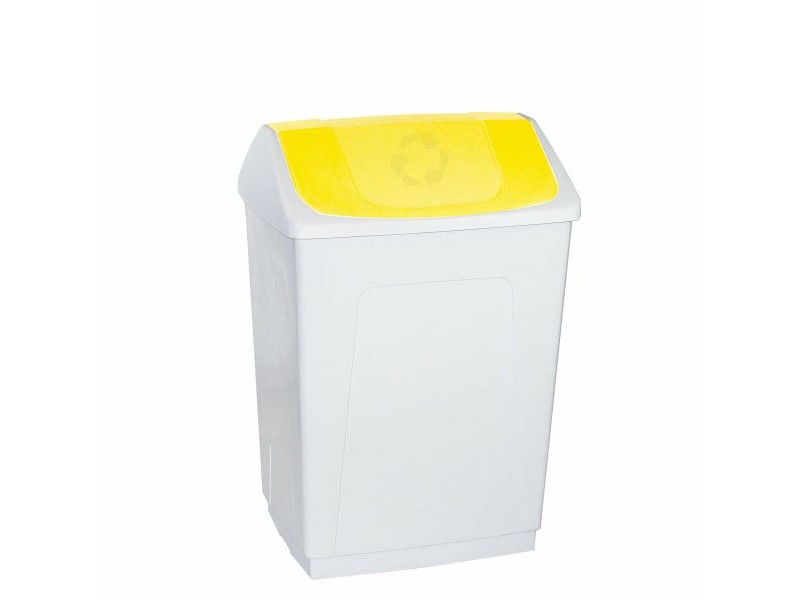 Кошче за боклук Denox Бял Жълт 55 L