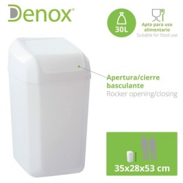 Кошче за боклук Denox Бял 30 L