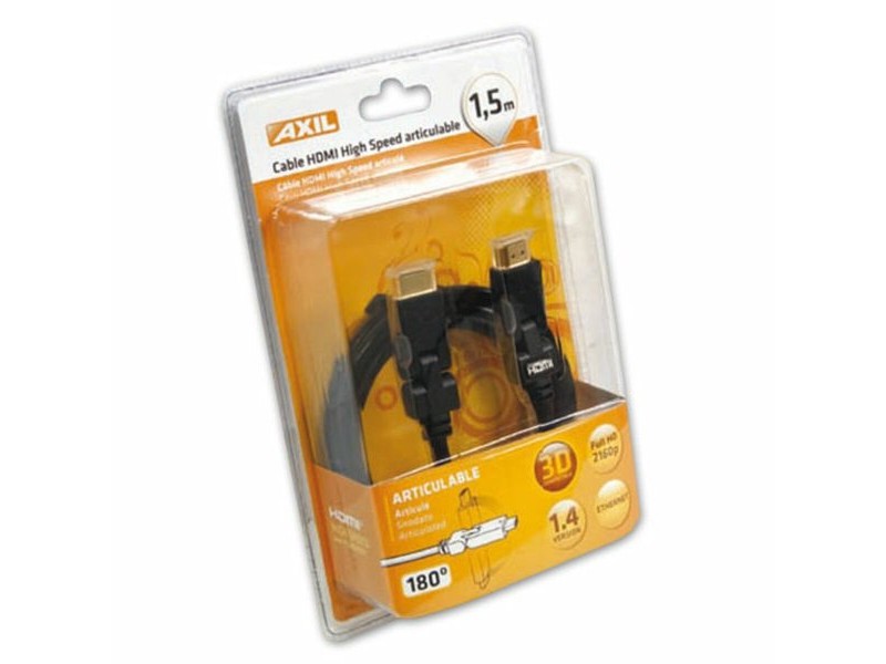 Кабел HDMI Axil 1,5 m Черен Мъжки/Мъжки
