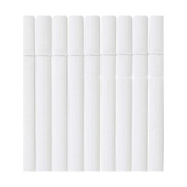 Прегради Nortene Plasticane Овален 1 x 3 m Бял PVC