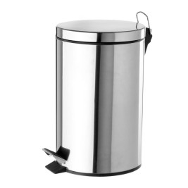 Кошче с педал Черен Сребрист 12 L