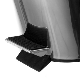 Кошче с педал Черен Сребрист 12 L