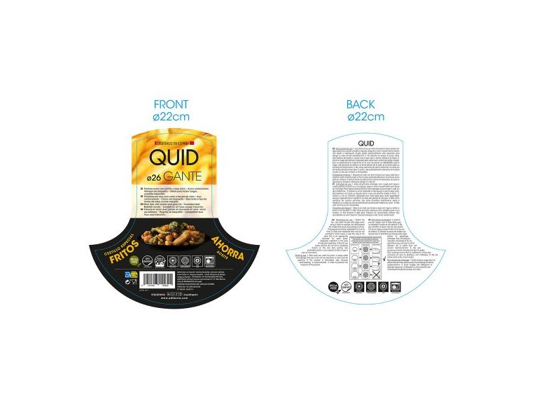 Фритюрник Quid Gante С капак 320 ml Кошница (26 cm)